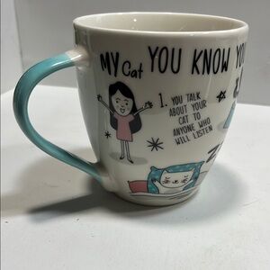 Cat Lover's Illustrated Mug